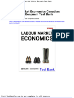 Full Download Labour Market Economics Canadian 8th Edition Benjamin Test Bank