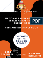 National Parliamentary Debate Competition (Online)