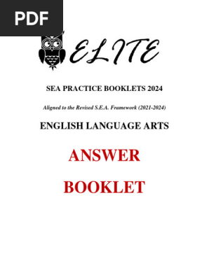 Language Arts Answer Sheet