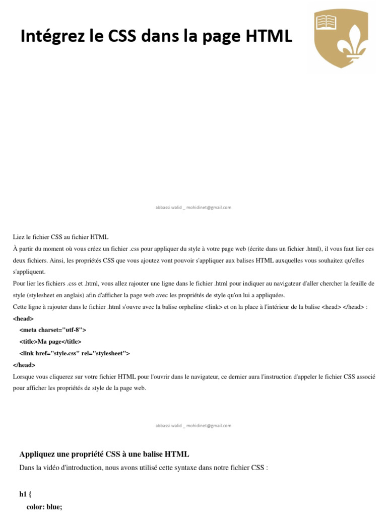 Cours 3 Css | PDF | Ordinateurs