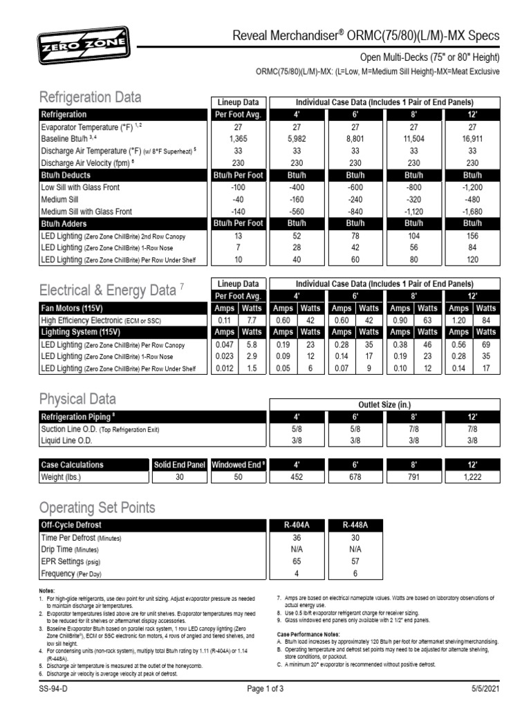 ORMC (75 80) MX SS 94 D Specs PDF Discharge (Hydrology