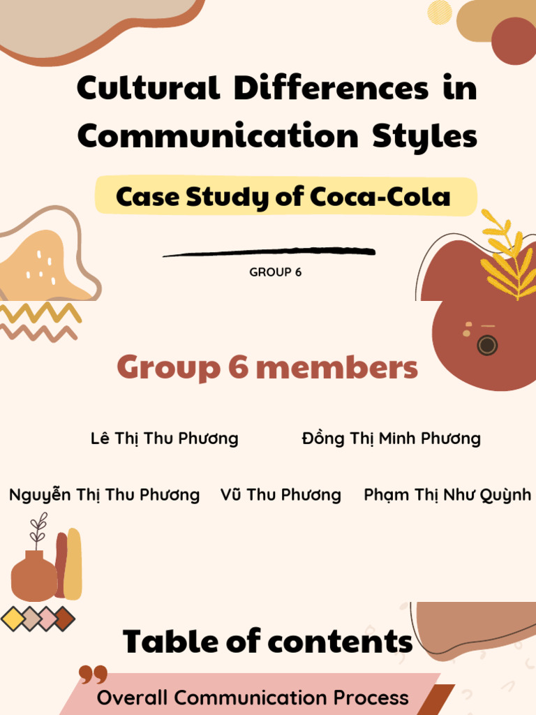(GROUP 6) Cultural Differences in Communication Styles | PDF ...