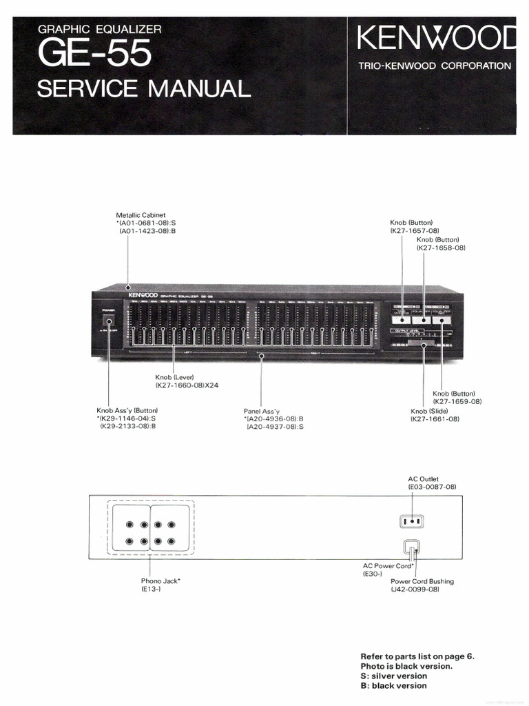 Kenwood Ge55 Equalizer PDF