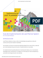 Guía de Implementación de Last Planner System