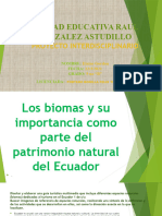 Los Biomas y Su Importancia Como Parte Del Patrimonio Natural Del Ecuador
