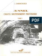 Tunnel – calcul soutenement provisoire Tome 1