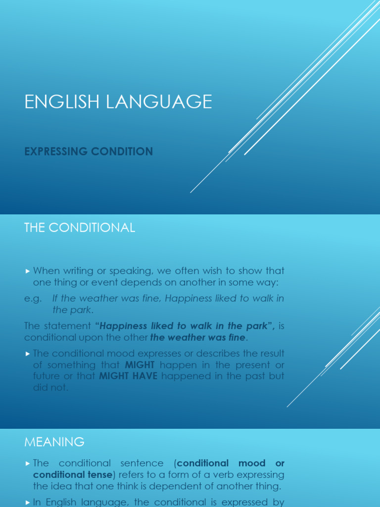 Expressing Condition-1 | PDF | Language Arts & Discipline | Foreign ...