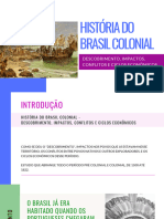 HISTÓRIA DO BRASIL COLONIAL - Sheila de Souza (Slides)