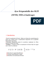 II. Analyse Fréquentielle Des SLIT (TFTD, TFD Et Fenêtrage) (TFTD, TFD Et Fenêtrage)