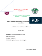 Ejercicio para Calcular La Inductancia y Reactancia Monofasica