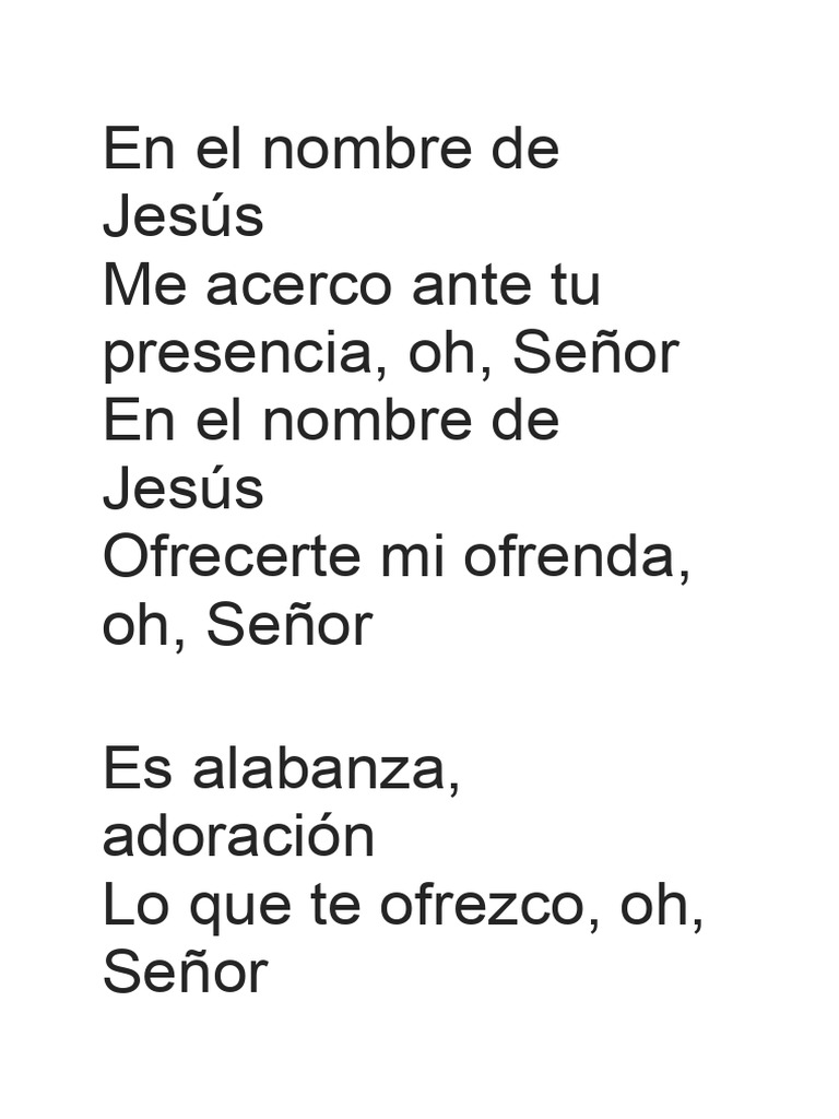 En El Nombre de Jesús | PDF