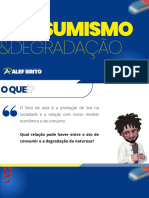 Consumismo &DEGRADAÇÃO