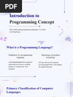 Introduction To Programming