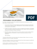 Chipre: Progamas Voluntários