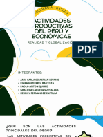 Actividades Productivas Del Perú y Economicas - Diapositivas