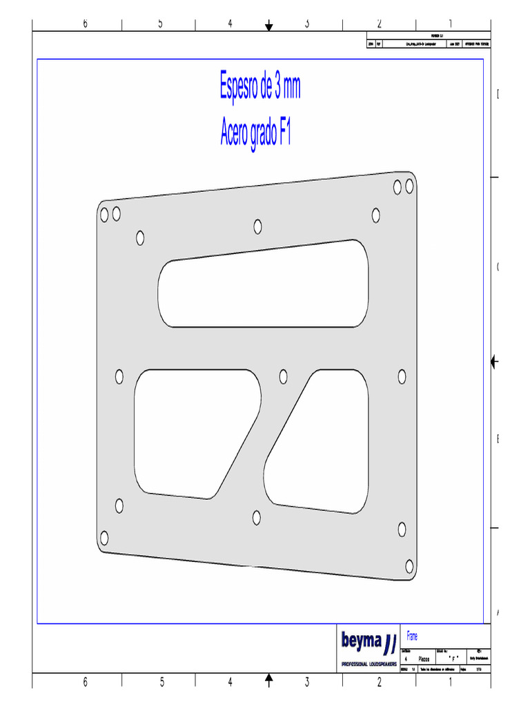 07 - Frame Beyma - Line - Array - La10-3v | PDF