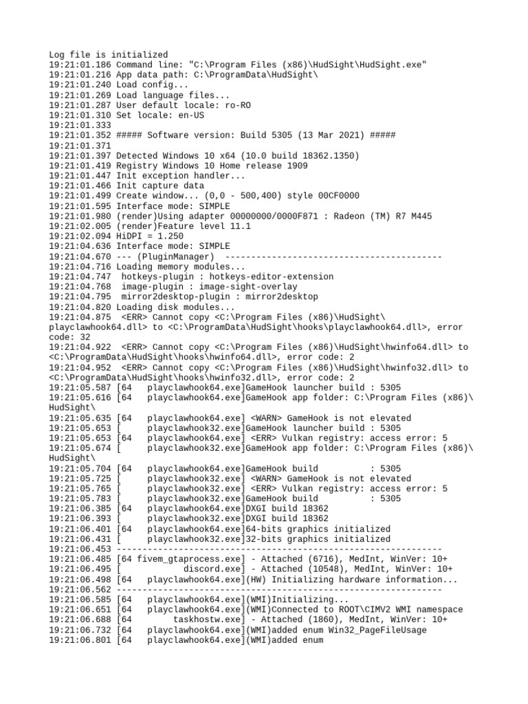 HudSight | PDF | Windows Registry | Computer File