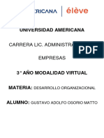 Trabajo Práctico Individual 3.1 Desarrollo Organizacional