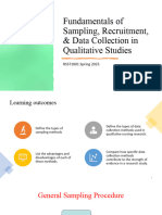 Sampling, Recruitment, & Data Collection-Students