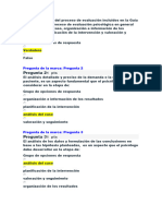 Cuestionario 1 Desarrolle La Evaluación Parcial, Cuestionario 1 Sobre El Ámbito de La Entrevista Salud