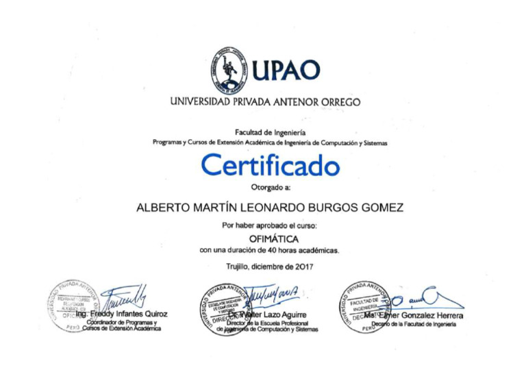 OFIMATICA Upao | PDF