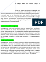 Aprovechamiento de La Energía Solar Investigacion