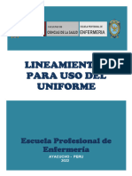 Lineamientos para Uso Del Uniforme