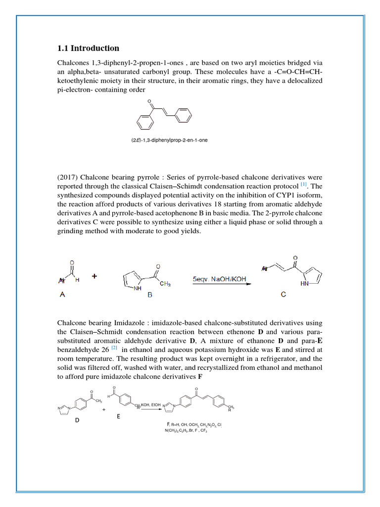 Synthesis of Chalcone Derivatives | PDF | Aldehyde | Methyl Group