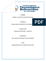 Habilidades para La Comunicación Oral.