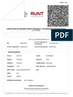 Certificado Revision Tecnicomecanica Peugeot 206