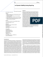 Effect of Footwear On Dynamic Stability During Single-Leg Jump Landings