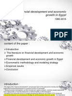 Financial Development and Economic Growth in Egypt 22