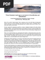 Water Retention Landscapes as an Answer to Desertification and Globalization