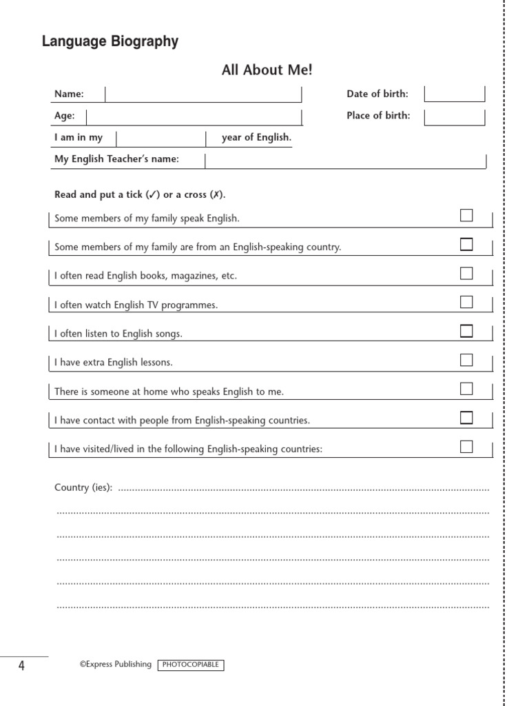 Language Biography: My English Journey | PDF | Foreign Language Studies ...