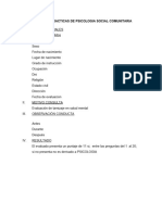 Informe de Practicas de Psicologia Social Comunitaria