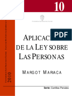 Aplicación de La Ley Sobre Las Personas