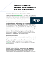 Exp. 2 - RECOMENDACIONES PARA CONSERVACIÓN DE NUESTRA RIQUEZA NATURAL Y PARA EL BIEN COMÚN