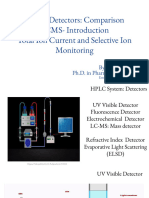 HPLC Detectors - Comparison