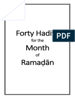 40 Hadith On Ramadan - Complete