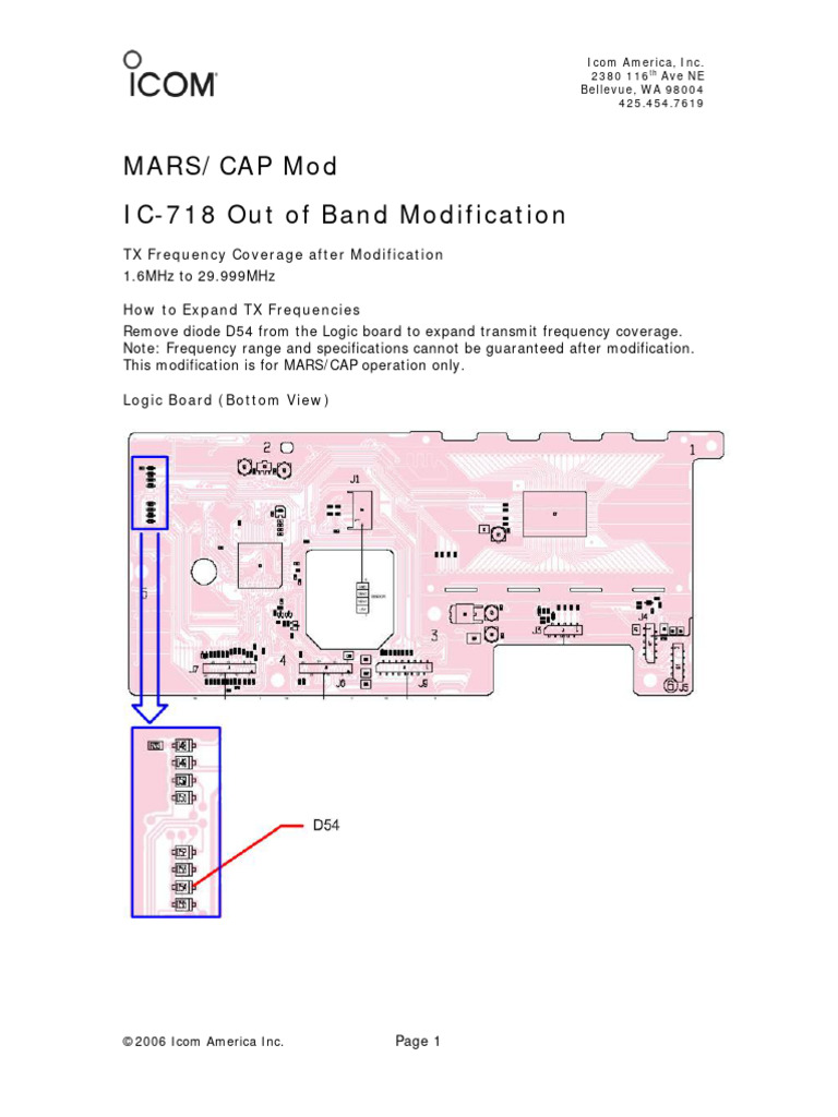 Icom 718 Mars Mod PDF