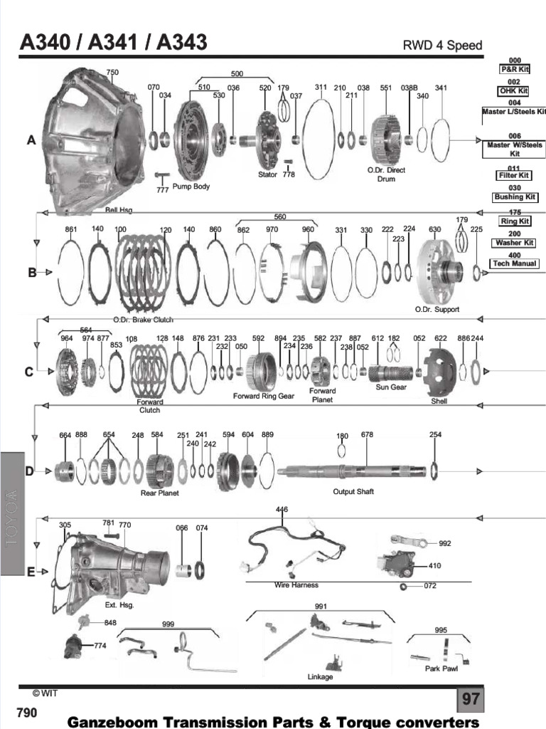 PDF A340 Explod View Compress PDF Clutch Manual Transmission