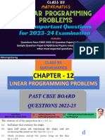 Class XII LINEAR PROGRAMMING PROBLEMS Most Important Questions For 2023-24 Examination (Dr. Amit Bajaj)