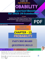 Class XII PROBABILITY Most Important Questions For 2023-24 Examination (Dr. Amit Bajaj)