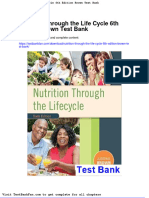 Full Download Nutrition Through The Life Cycle 6th Edition Brown Test Bank