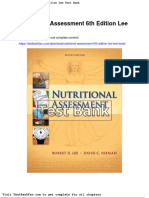 Full Download Nutritional Assessment 6th Edition Lee Test Bank