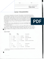 Human Characteristics Worksheet