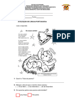 Avaliação de Português 2° Ano