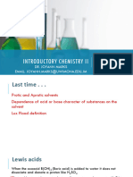 Introductory Chemistry II Acids and Bases Lecture 6