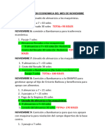 Informacion Economica Del Mes de Noviembre