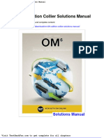 Full Download Om 6th Edition Collier Solutions Manual